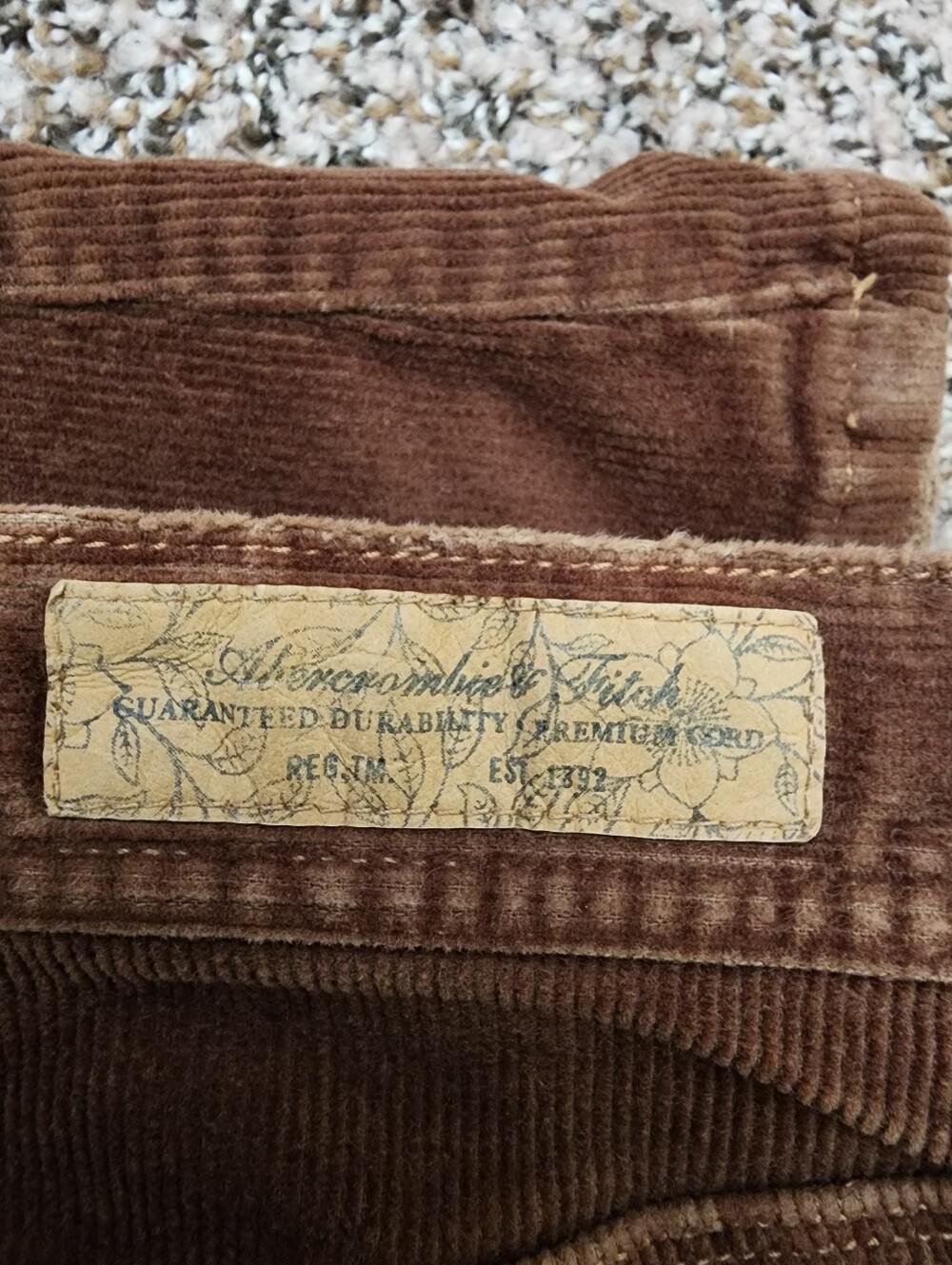 Vintage Abercrombie & Fitch Chocolate Brown Flare Pants - Picture 8 of 10